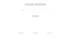 Desktop Screenshot of chloehedden.com