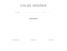 Tablet Screenshot of chloehedden.com